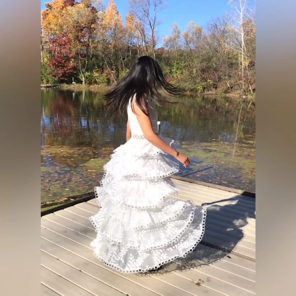 Sandro (Paris ) white dress (no return, final Sale) - Picture 10 of 13